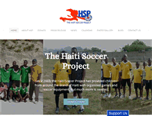Tablet Screenshot of haitisoccerproject.org